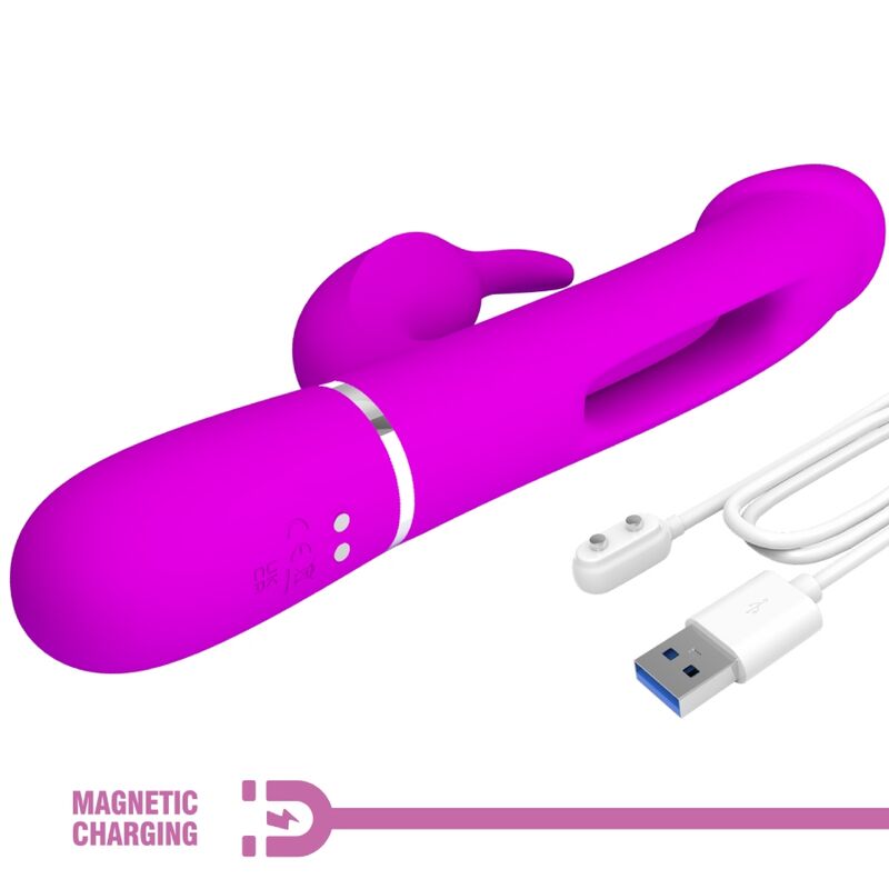 PRETTY LOVE - KAMPAS VIBRADOR RABBIT 3 EN 1 MULTIFUNCIÓN CON LENGUA FUCSIA 5 PRETTY LOVE - KAMPAS VIBRADOR RABBIT 3 EN 1 MULTIFUNCIÓN CON LENGUA FUCSIA - Imagen 5