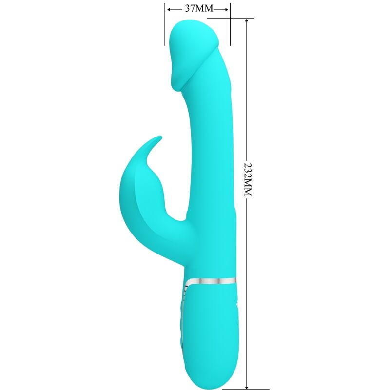 PRETTY LOVE - KAMPAS VIBRADOR RABBIT 3 EN 1 MULTIFUNCIÓN CON LENGUA VERDE AGUA 9 PRETTY LOVE - KAMPAS VIBRADOR RABBIT 3 EN 1 MULTIFUNCIÓN CON LENGUA VERDE AGUA - Imagen 9