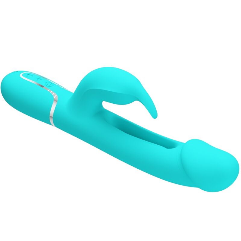PRETTY LOVE - KAMPAS VIBRADOR RABBIT 3 EN 1 MULTIFUNCIÓN CON LENGUA VERDE AGUA 5 PRETTY LOVE - KAMPAS VIBRADOR RABBIT 3 EN 1 MULTIFUNCIÓN CON LENGUA VERDE AGUA - Imagen 5