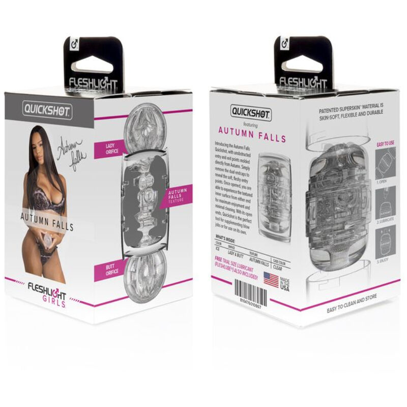 FLESHLIGHT - QUICKSHOT MASTURBADOR DOBLE AUTUMN FALLS 5 FLESHLIGHT - QUICKSHOT MASTURBADOR DOBLE AUTUMN FALLS - Imagen 5