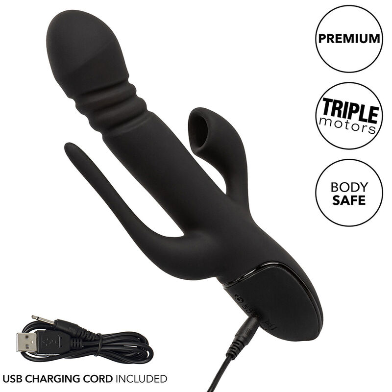 CALEXOTICS - VIBRADOR TRIPLE EUPHORIA NEGRO 6 CALEXOTICS - VIBRADOR TRIPLE EUPHORIA NEGRO - Imagen 6