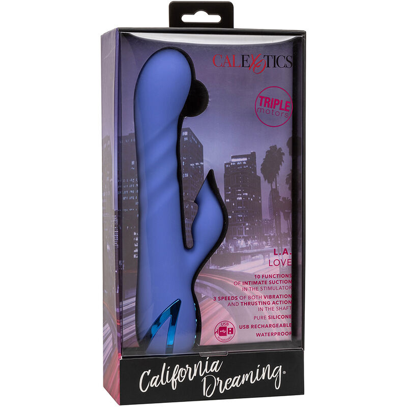 CALEXOTICS - L.A LOVE VIBRADOR & SUCCIONADOR AZUL BY CALIFORNIA DREAMING 6 CALEXOTICS - L.A LOVE VIBRADOR & SUCCIONADOR AZUL BY CALIFORNIA DREAMING - Imagen 6