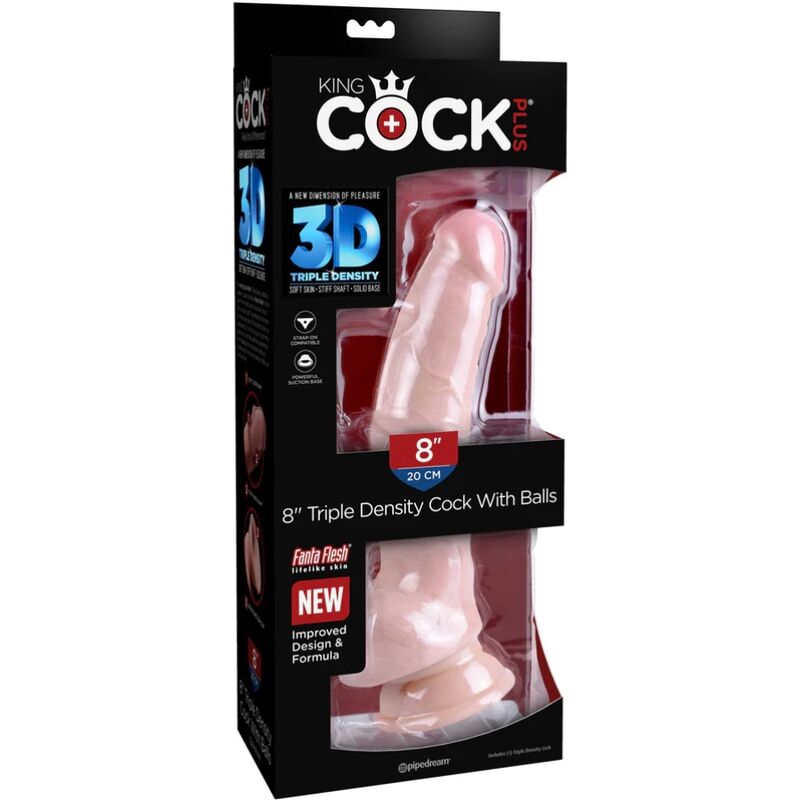 KING COCK - DILDO TRIPLE DENSIDAD 18.4 CM 2 KING COCK - DILDO TRIPLE DENSIDAD 18.4 CM - Imagen 2