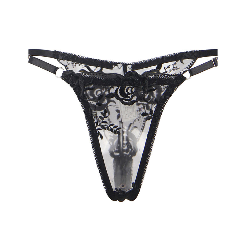 SUBBLIME - SET DE 3 PIEZAS SUJETADOR + TANGA + LIGA ESTAMPADO FLORAL NEGRO S/M 7 SUBBLIME - SET DE 3 PIEZAS SUJETADOR + TANGA + LIGA ESTAMPADO FLORAL NEGRO S/M - Imagen 7
