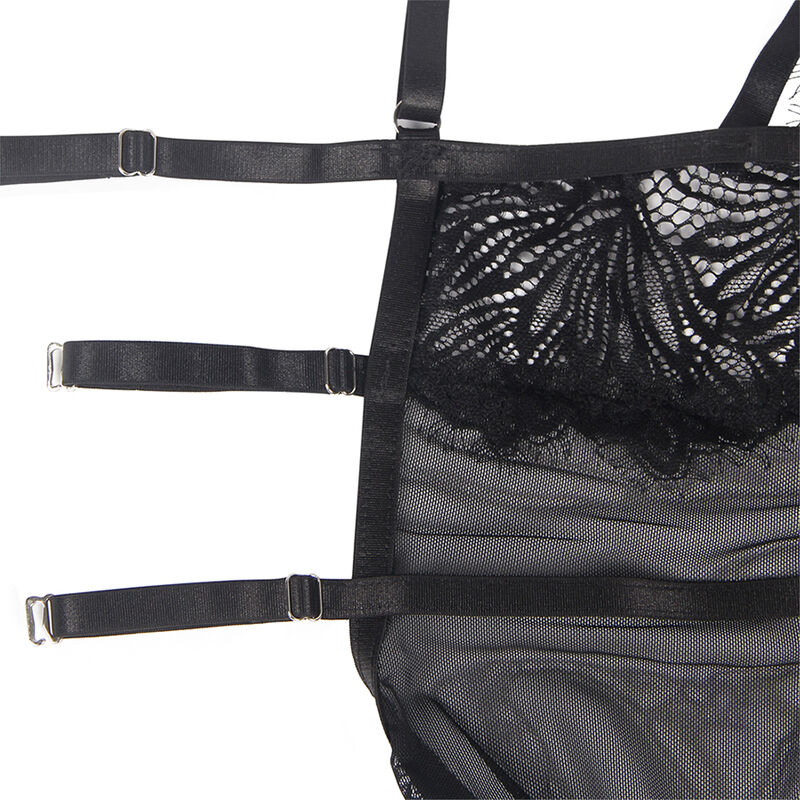 SUBBLIME - BABYDOLL CON TIRANTES AJUSTABLES DE ENCAJE NEGRO S/M 9 SUBBLIME - BABYDOLL CON TIRANTES AJUSTABLES DE ENCAJE NEGRO S/M - Imagen 10