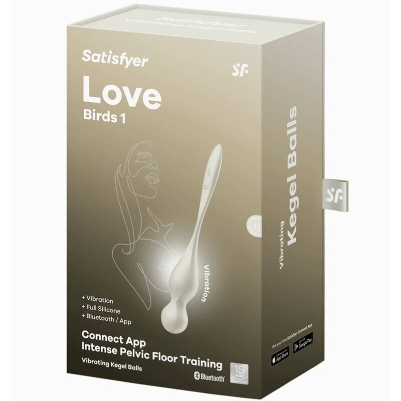 SATISFYER - LOVE BIRDS BOLAS KEGEL VIBRADORAS BLANCO 3 SATISFYER - LOVE BIRDS BOLAS KEGEL VIBRADORAS BLANCO - Imagen 3