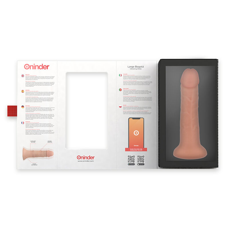 ONINDER - LARGE BOGOTÁ DILDO VIBRADOR 9 VELOCIDADES NATURAL 22 CM -O- 4.5 CM - APP GRATUITA 4 ONINDER - LARGE BOGOTÁ DILDO VIBRADOR 9 VELOCIDADES NATURAL 22 CM -O- 4.5 CM - APP GRATUITA - Imagen 4