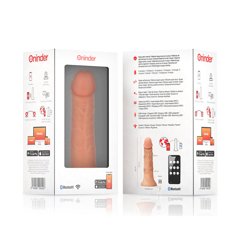 ONINDER - MEDIUM BOGOTÁ CYBER REALISMO VIBRACIÓN 20 CM -O- 4.2 CM - APP GRATUITA 3 ONINDER - MEDIUM BOGOTÁ CYBER REALISMO VIBRACIÓN 20 CM -O- 4.2 CM - APP GRATUITA - Imagen 3