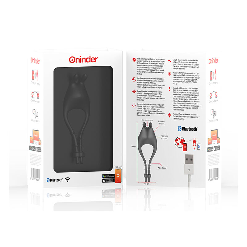 ONINDER - PAMPA ANILLO VIBRADOR AJUSTABLE Y MULTIPOSICION - APP GRATUITA 6 ONINDER - PAMPA ANILLO VIBRADOR AJUSTABLE Y MULTIPOSICION - APP GRATUITA - Imagen 6