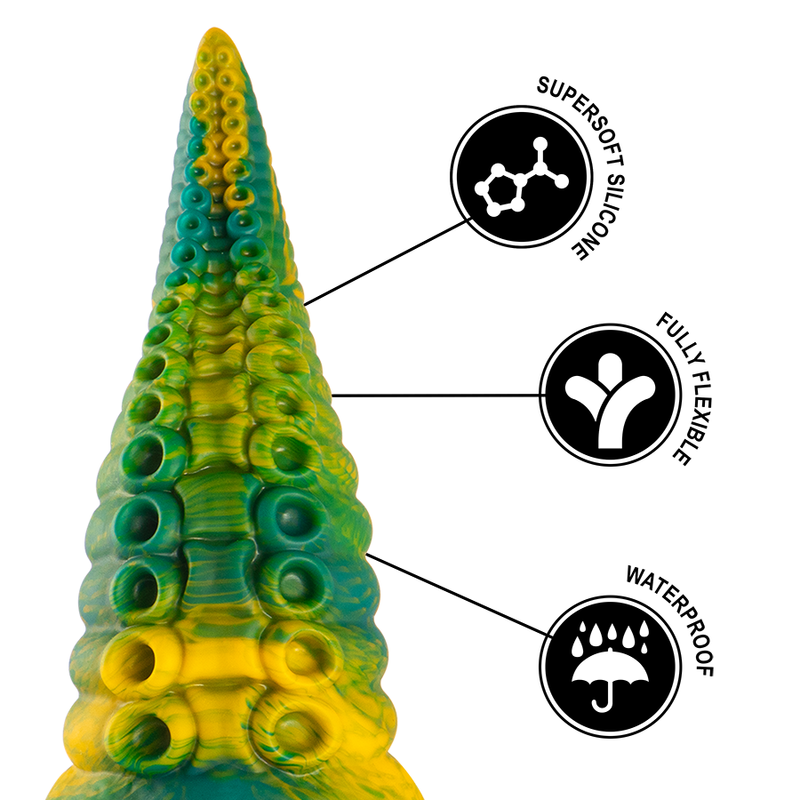 EPIC - CETUS DILDO TENTÁCULO VERDE TAMAÑO PEQUEÑO 7 EPIC - CETUS DILDO TENTÁCULO VERDE TAMAÑO PEQUEÑO - Imagen 7