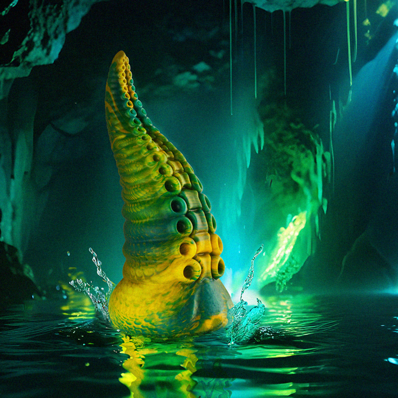 EPIC - CETUS DILDO TENTÁCULO VERDE TAMAÑO PEQUEÑO 8 EPIC - CETUS DILDO TENTÁCULO VERDE TAMAÑO PEQUEÑO - Imagen 8