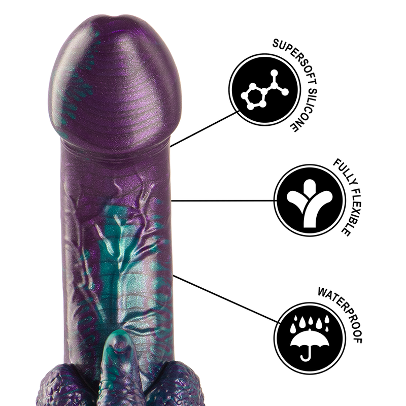 EPIC - BASILISK DILDO DOBLE PLACER ESCAMOSO TAMAÑO PEQUEÑO 7 EPIC - BASILISK DILDO DOBLE PLACER ESCAMOSO TAMAÑO PEQUEÑO - Imagen 7