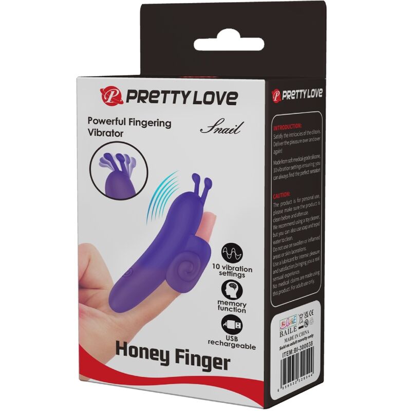 PRETTY LOVE - SNAIL PODEROSO ESTIMULADOR DE DEDO MORADO 8 PRETTY LOVE - SNAIL PODEROSO ESTIMULADOR DE DEDO MORADO - Imagen 8