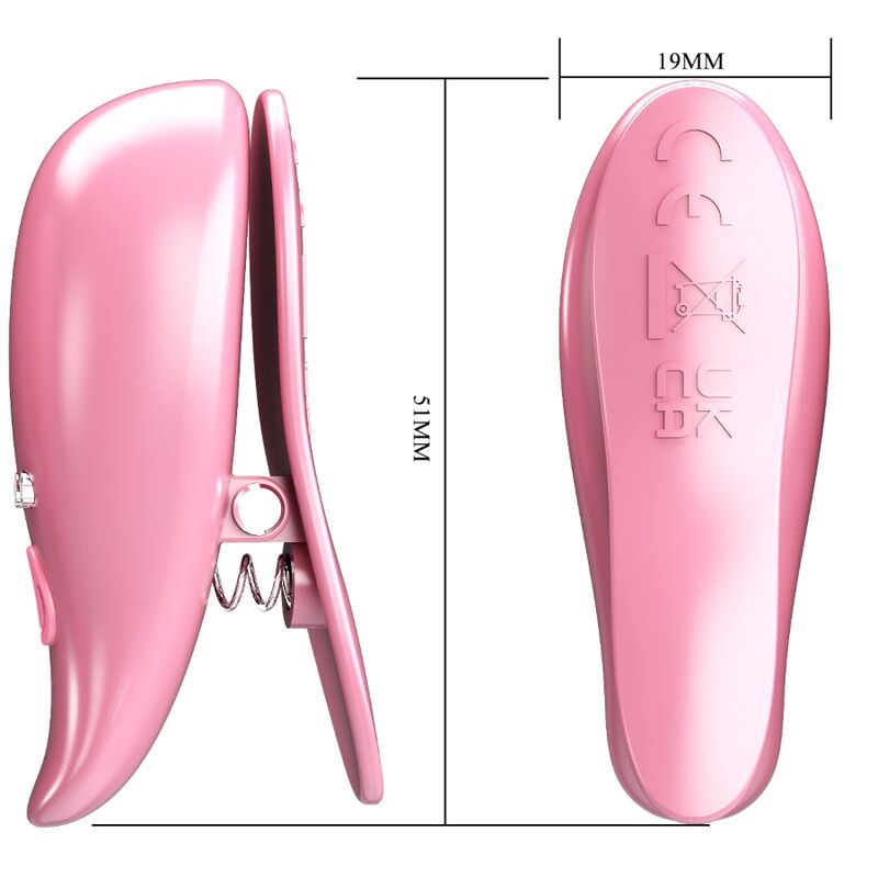 PRETTY LOVE - LEAF PINZAS VIBRATORIAS PARA PEZONES ROSA 3 PRETTY LOVE - LEAF PINZAS VIBRATORIAS PARA PEZONES ROSA - Imagen 3