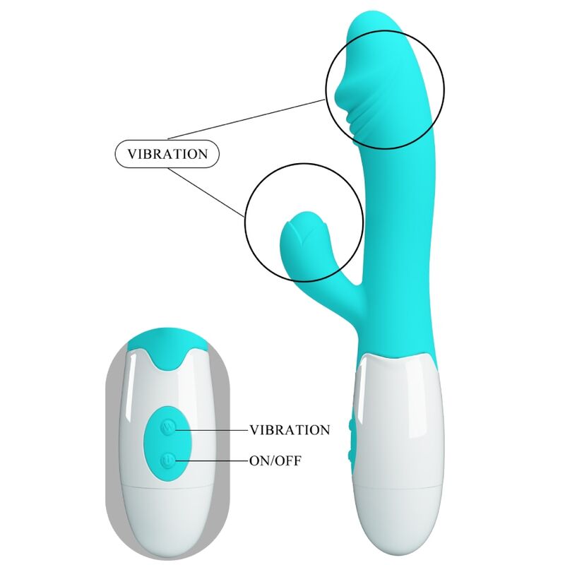 PRETTY LOVE - SNAPPY VIBRADOR PUNTO G VERDE AGUA 3 PRETTY LOVE - SNAPPY VIBRADOR PUNTO G VERDE AGUA - Imagen 3