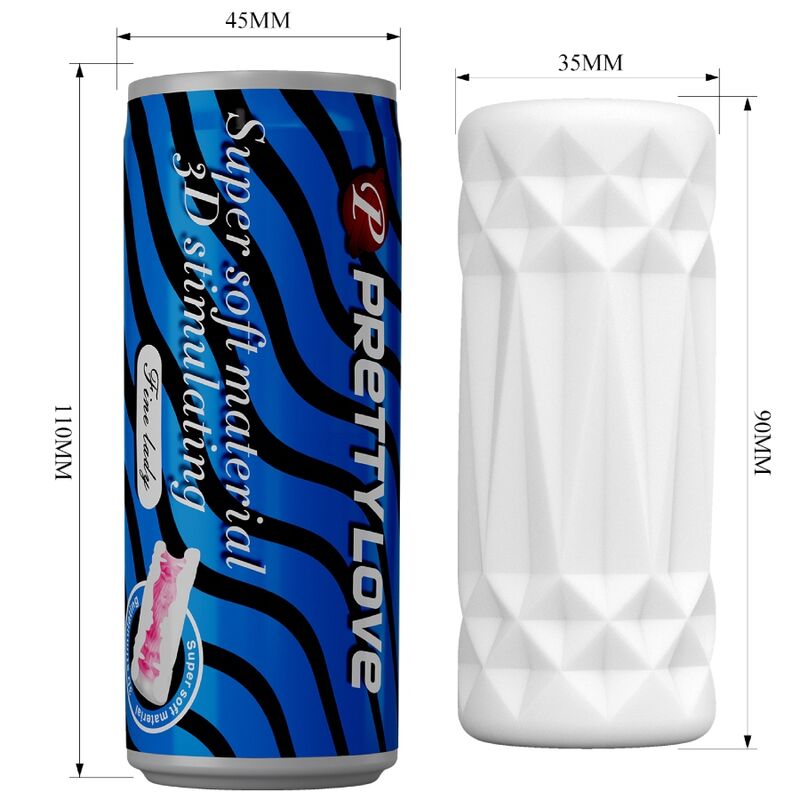 PRETTY LOVE - LATA MASTURBADOR MASCULINO 3D MODELO 2 4 PRETTY LOVE - LATA MASTURBADOR MASCULINO 3D MODELO 2 - Imagen 4