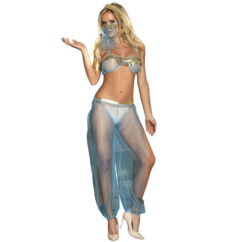 SUBBLIME - SET DE LENCERIA INDIA STYLE AZUL S/M 1 SUBBLIME - SET DE LENCERIA INDIA STYLE AZUL S/M - Imagen 2