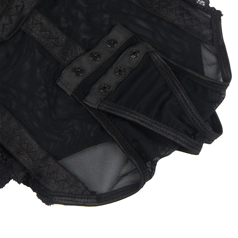 SUBBLIME - TEDDY CON LIGUERO DETALLE TIRAS PECHO NEGRO S/M 8 SUBBLIME - TEDDY CON LIGUERO DETALLE TIRAS PECHO NEGRO S/M - Imagen 9