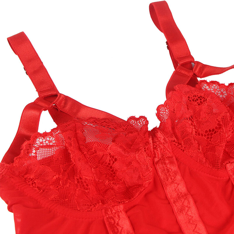 SUBBLIME - TEDDY CON LIGUERO DETALLE TIRAS PECHO ROJO S/M 12 SUBBLIME - TEDDY CON LIGUERO DETALLE TIRAS PECHO ROJO S/M - Imagen 13