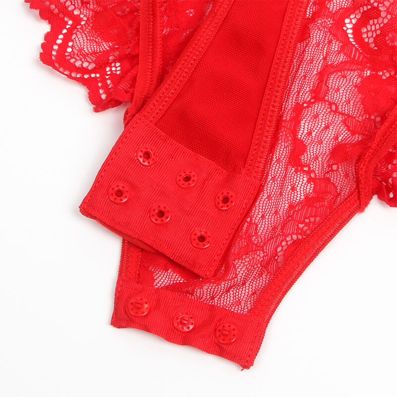 SUBBLIME - TEDDY CON LIGA DETALLE ENCAJE Y TIRAS ROJO S/M 1 SUBBLIME - TEDDY CON LIGA DETALLE ENCAJE Y TIRAS ROJO S/M - Imagen 2