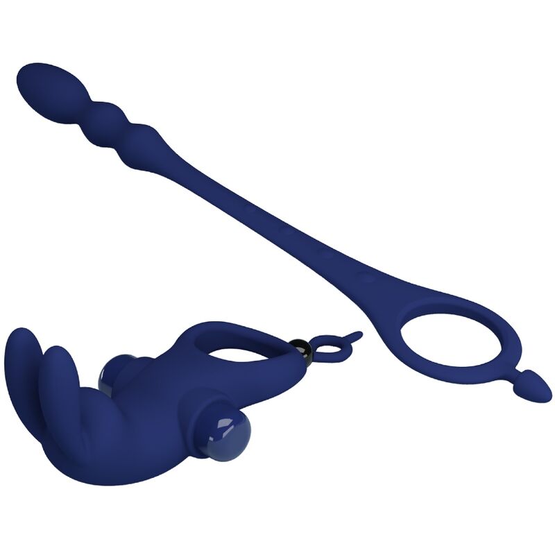 PRETTY LOVE - AYAD ANILLO VIBRADOR RABBIT CON PLUG AZUL 9 PRETTY LOVE - AYAD ANILLO VIBRADOR RABBIT CON PLUG AZUL - Imagen 9