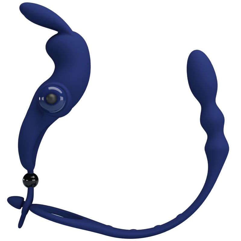 PRETTY LOVE - AYAD ANILLO VIBRADOR RABBIT CON PLUG AZUL 5 PRETTY LOVE - AYAD ANILLO VIBRADOR RABBIT CON PLUG AZUL - Imagen 5