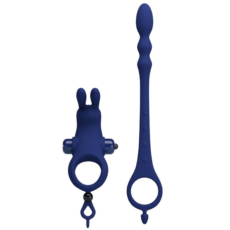 PRETTY LOVE - AYAD ANILLO VIBRADOR RABBIT CON PLUG AZUL 3 PRETTY LOVE - AYAD ANILLO VIBRADOR RABBIT CON PLUG AZUL - Imagen 3