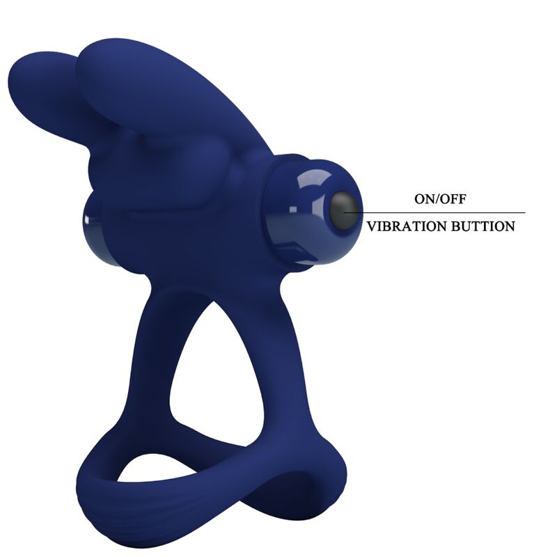 PRETTY LOVE - FRANCISCO DOBLE ANILLO VIBRADOR RABBIT AZUL 10 PRETTY LOVE - FRANCISCO DOBLE ANILLO VIBRADOR RABBIT AZUL - Imagen 10