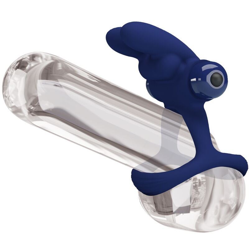 PRETTY LOVE - FRANCISCO DOBLE ANILLO VIBRADOR RABBIT AZUL 9 PRETTY LOVE - FRANCISCO DOBLE ANILLO VIBRADOR RABBIT AZUL - Imagen 9