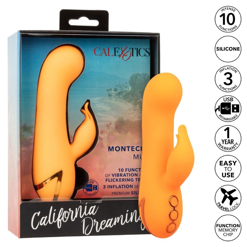 CALEXOTICS - MONTECITO MUSE VIBRADOR RABBIT NARANJA BY CALIFORNIA DREAMING 8 CALEXOTICS - MONTECITO MUSE VIBRADOR RABBIT NARANJA BY CALIFORNIA DREAMING - Imagen 8