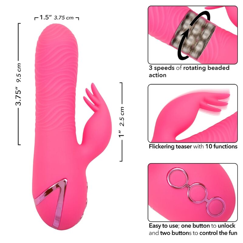 CALEXOTICS - SACRAMENTO SWEETIE VIBRADOR RABBIT ROSA BY CALIFORNIA DREAMING 7 CALEXOTICS - SACRAMENTO SWEETIE VIBRADOR RABBIT ROSA BY CALIFORNIA DREAMING - Imagen 7
