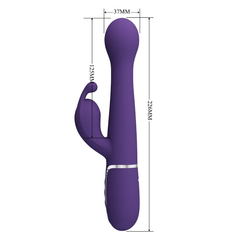 PRETTY LOVE - DEJON VIBRADOR RABBIT 3 EN 1 MULTIFUNCIÓN MORADO 8 PRETTY LOVE - DEJON VIBRADOR RABBIT 3 EN 1 MULTIFUNCIÓN MORADO - Imagen 8