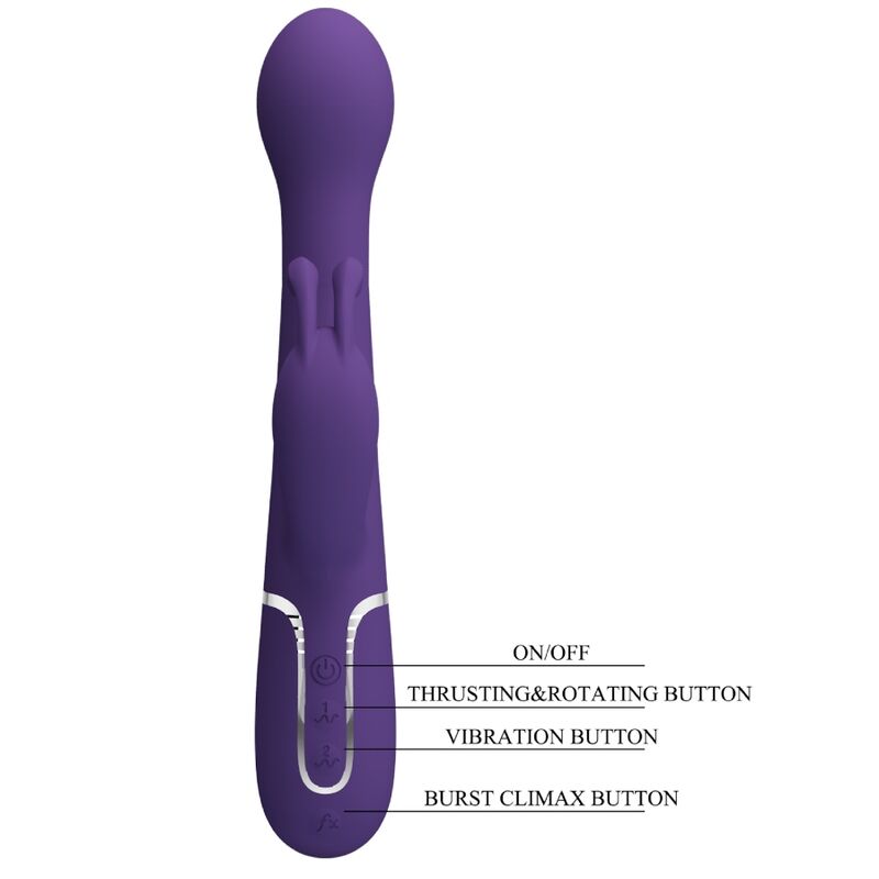 PRETTY LOVE - DEJON VIBRADOR RABBIT 3 EN 1 MULTIFUNCIÓN MORADO 4 PRETTY LOVE - DEJON VIBRADOR RABBIT 3 EN 1 MULTIFUNCIÓN MORADO - Imagen 4