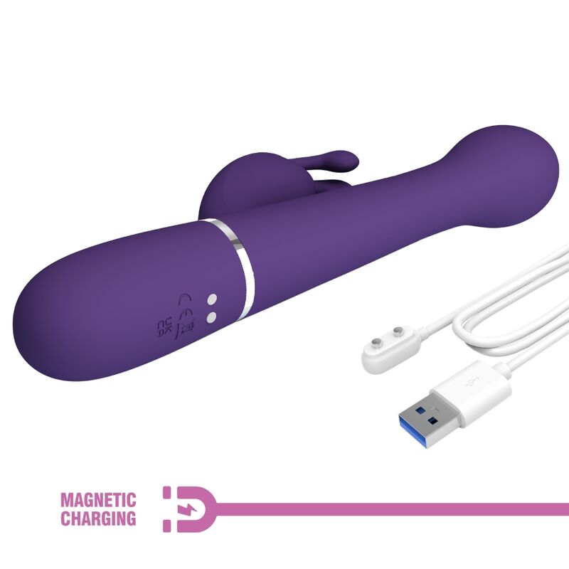 PRETTY LOVE - DEJON VIBRADOR RABBIT 3 EN 1 MULTIFUNCIÓN MORADO 2 PRETTY LOVE - DEJON VIBRADOR RABBIT 3 EN 1 MULTIFUNCIÓN MORADO - Imagen 2