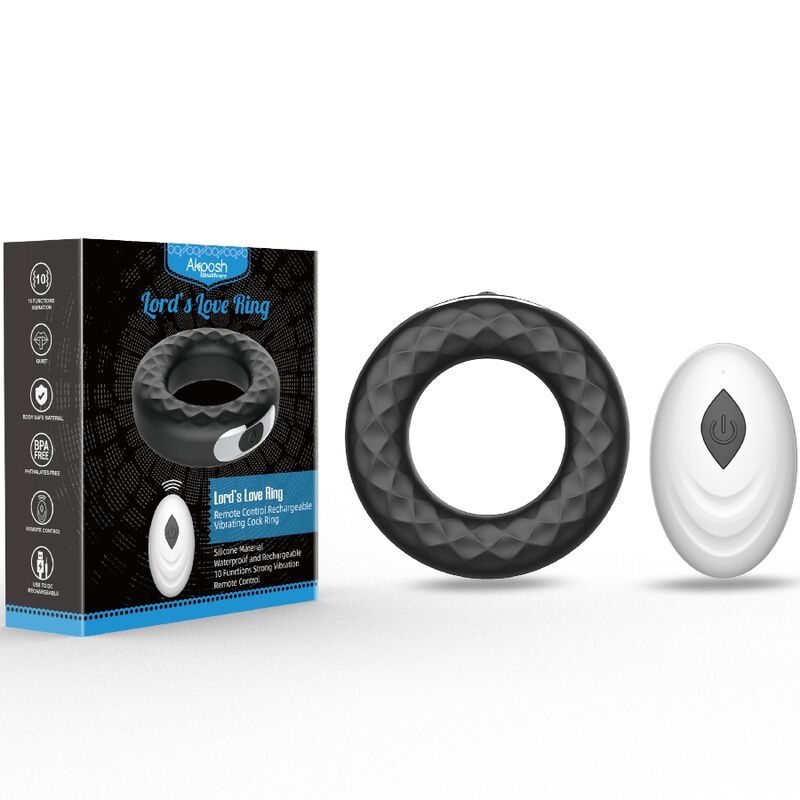ARMONY - LORD'S LOVE ANILLO VIBRADOR CONTROL REMOTO NEGRO 5 ARMONY - LORD'S LOVE ANILLO VIBRADOR CONTROL REMOTO NEGRO - Imagen 5