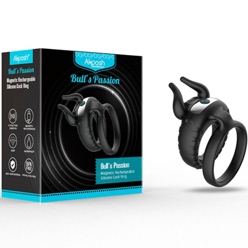 ARMONY - BULL'S PASION ANILLO VIBRADOR 10 VELOCIDADES NEGRO 3 ARMONY - BULL'S PASION ANILLO VIBRADOR 10 VELOCIDADES NEGRO - Imagen 3