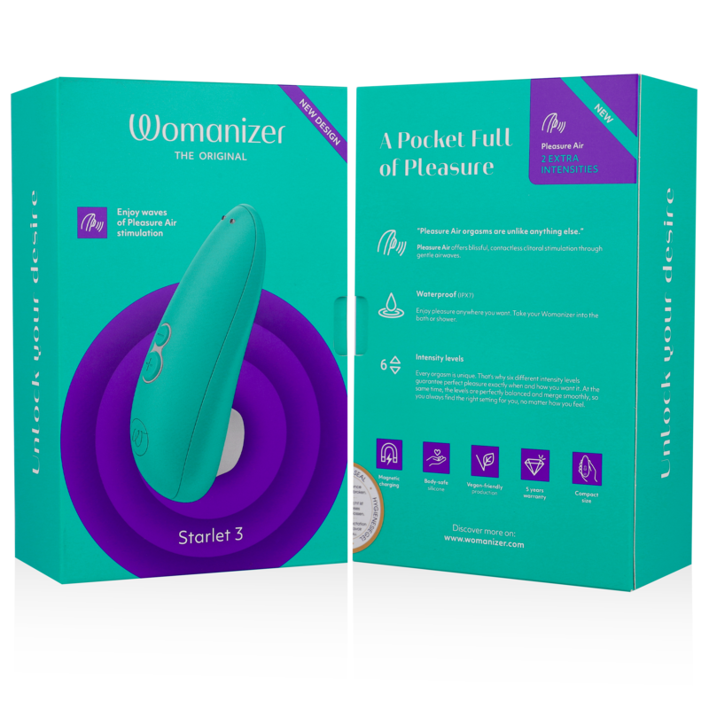 WOMANIZER - STARLET 3 ESTIMULADOR CLÍTORIS TURQUESA 7 WOMANIZER - STARLET 3 ESTIMULADOR CLÍTORIS TURQUESA - Imagen 7