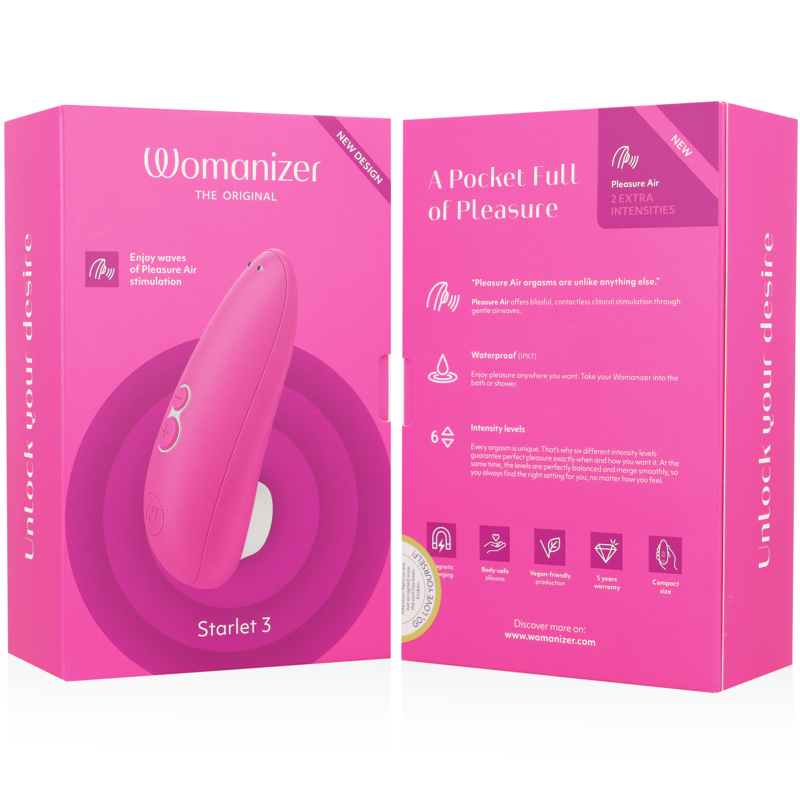 WOMANIZER - STARLET 3 ESTIMULADOR CLÍTORIS ROSA 7 WOMANIZER - STARLET 3 ESTIMULADOR CLÍTORIS ROSA - Imagen 7