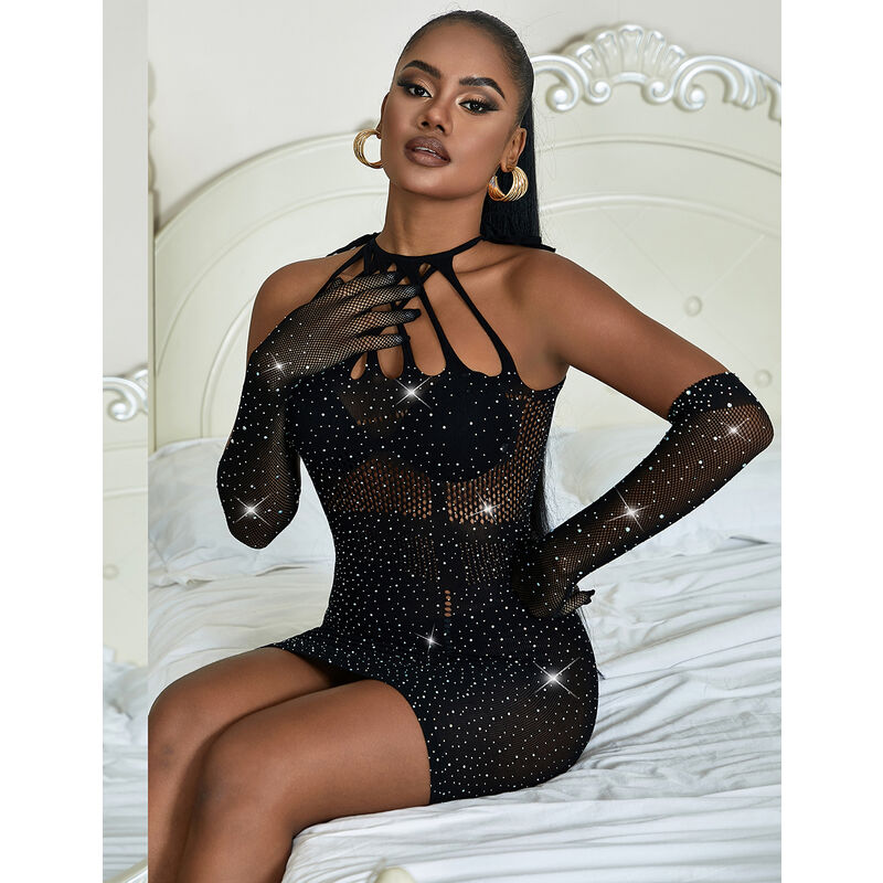 SUBBLIME - 952235 VESTIDO DE REJILLA CON BRILLANTES NEGRO TALLA ÚNICA 9 SUBBLIME - 952235 VESTIDO DE REJILLA CON BRILLANTES NEGRO TALLA ÚNICA - Imagen 9