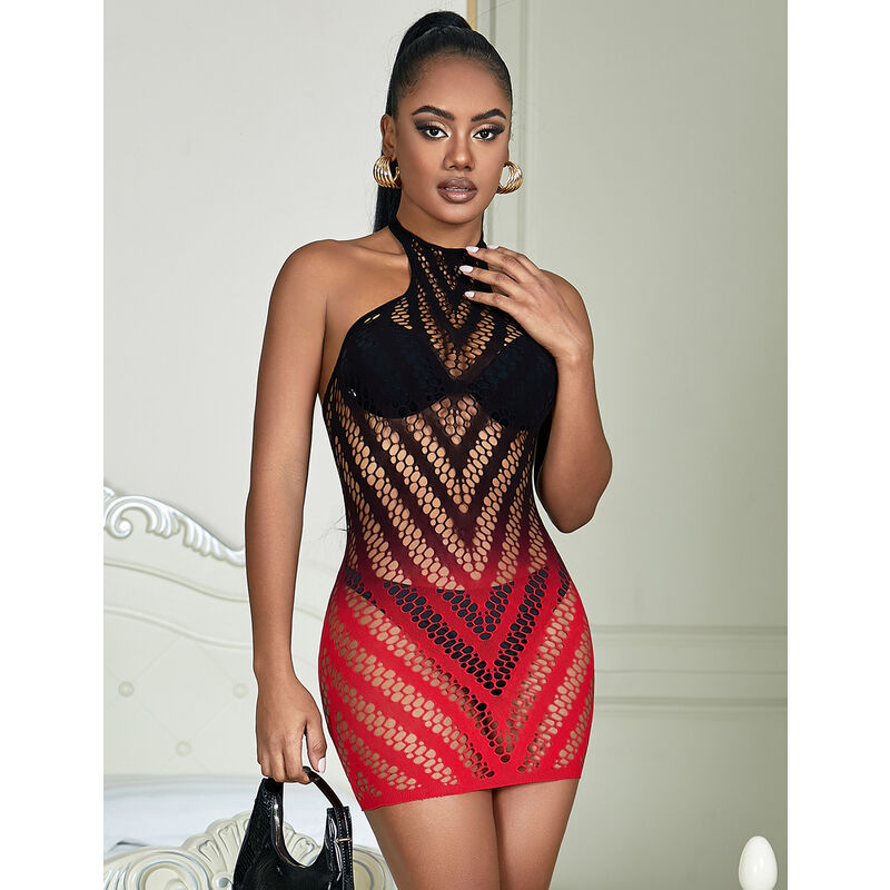 SUBBLIME - 952242 VESTIDO DE REJILLA ELÁSTICO DEGRADADO ROJO Y NEGRO TALLA ÚNICA 7 SUBBLIME - 952242 VESTIDO DE REJILLA ELÁSTICO DEGRADADO ROJO Y NEGRO TALLA ÚNICA - Imagen 7
