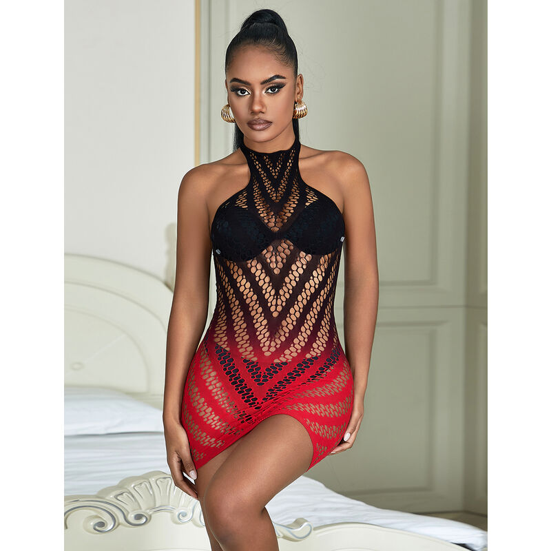 SUBBLIME - 952242 VESTIDO DE REJILLA ELÁSTICO DEGRADADO ROJO Y NEGRO TALLA ÚNICA 10 SUBBLIME - 952242 VESTIDO DE REJILLA ELÁSTICO DEGRADADO ROJO Y NEGRO TALLA ÚNICA - Imagen 10