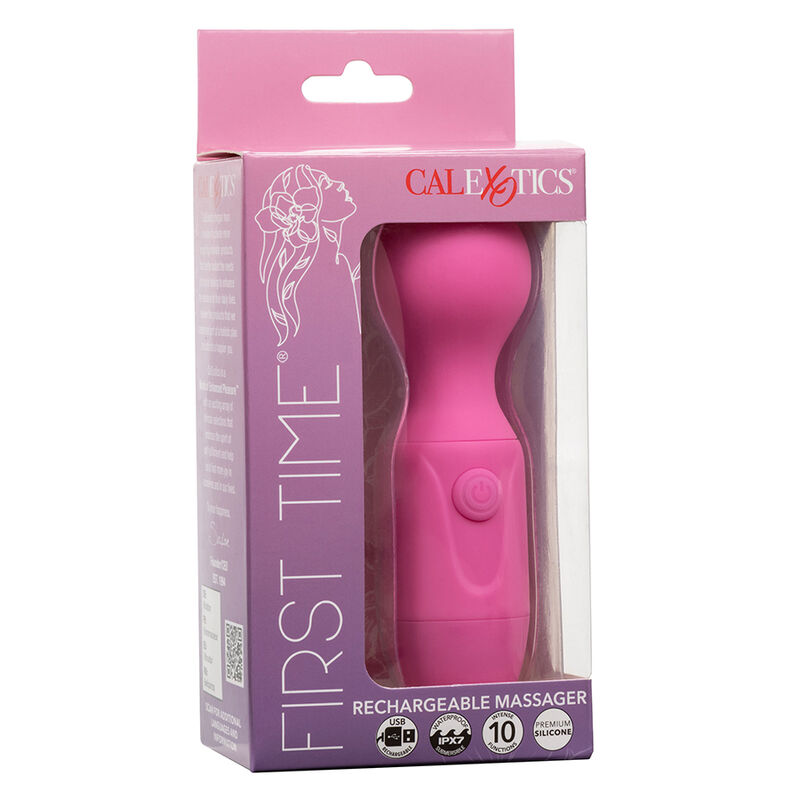 CALEXOTICS - FIRST TIME MASAJEADOR RECARGABLE 10 VIBRACIONES ROSA 6 CALEXOTICS - FIRST TIME MASAJEADOR RECARGABLE 10 VIBRACIONES ROSA - Imagen 6