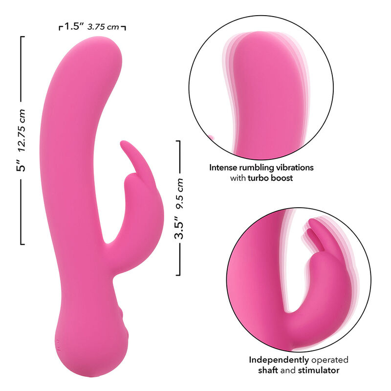 CALEXOTICS - FIRST TIME VIBRADOR RABBIT RECARGABLE ROSA 9 CALEXOTICS - FIRST TIME VIBRADOR RABBIT RECARGABLE ROSA - Imagen 9