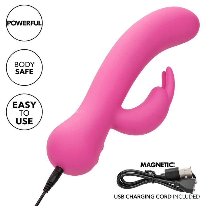 CALEXOTICS - FIRST TIME VIBRADOR RABBIT RECARGABLE ROSA 8 CALEXOTICS - FIRST TIME VIBRADOR RABBIT RECARGABLE ROSA - Imagen 8