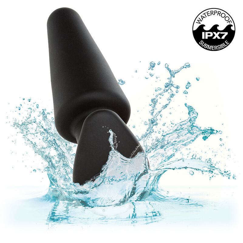 CALEXOTICS - ROCK BOTTOM PLUG ANAL CÓNICO 10 VIBRACIONES SILICONA NEGRO 3 CALEXOTICS - ROCK BOTTOM PLUG ANAL CÓNICO 10 VIBRACIONES SILICONA NEGRO - Imagen 3