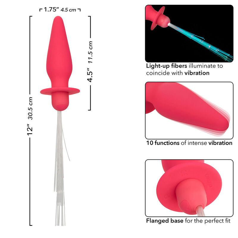 CALEXOTICS - SOUTHERN LIGHTS LIGHT UP PLUG ANAL CON LUCES 10 VIBRACIONES SILICONA ROSA 5 CALEXOTICS - SOUTHERN LIGHTS LIGHT UP PLUG ANAL CON LUCES 10 VIBRACIONES SILICONA ROSA - Imagen 5