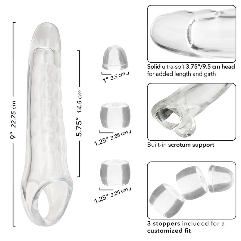 CALEXOTICS - MAXX EXTENSOR DE PENE AJUSTABLE TRANSPARENTE 6 CALEXOTICS - MAXX EXTENSOR DE PENE AJUSTABLE TRANSPARENTE - Imagen 6