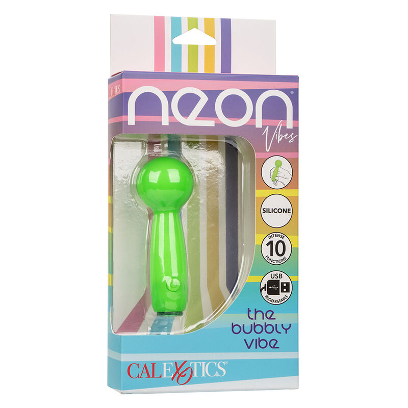 CALEXOTICS - NEON VIBES THE BUBBLY VIBE MINI MASAJEADOR 10 VIBRACIONES VERDE 4 CALEXOTICS - NEON VIBES THE BUBBLY VIBE MINI MASAJEADOR 10 VIBRACIONES VERDE - Imagen 4