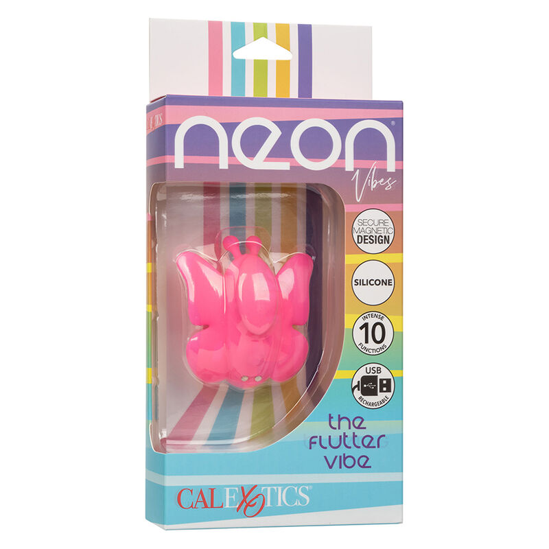 CALEXOTICS - NEON VIBES THE FLUTTER VIBE ESTIMULADOR 10 VIBRACIONES ROSA 2 CALEXOTICS - NEON VIBES THE FLUTTER VIBE ESTIMULADOR 10 VIBRACIONES ROSA - Imagen 2