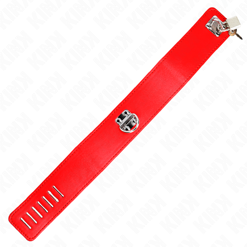 KINK - COLLAR CON CORREA 65 CM ANCHO ROJO AJUSTABLE 33.5-41 CM X 5 CM 6 KINK - COLLAR CON CORREA 65 CM ANCHO ROJO AJUSTABLE 33.5-41 CM X 5 CM - Imagen 6